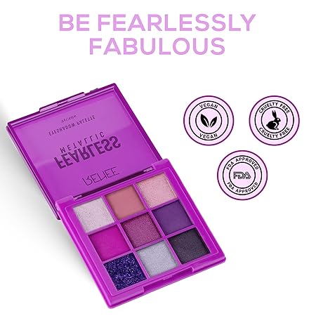 Renee Fearless Eyeshadow Palette - Metallic|12 gms|MRP 499