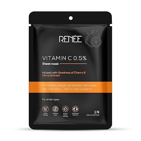 Renee Vitamin C 0.5 % Sheet Mask|20 ml|MRP 149