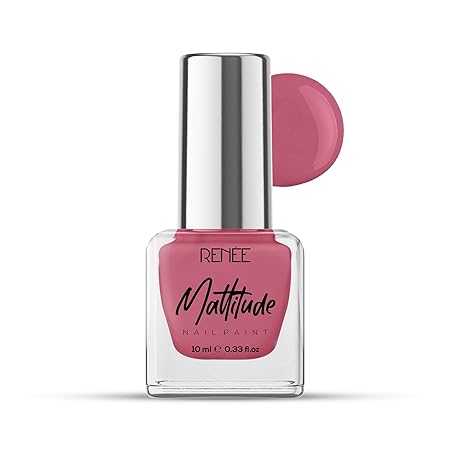 Renee Mattitude Nail Paint- Royale Rose|10 ml|MRP 149