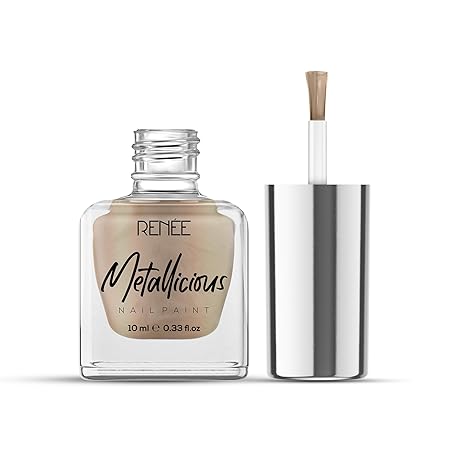 Renee Metallicious Nail Paint- Gold Brass|10 ml|MRP 149