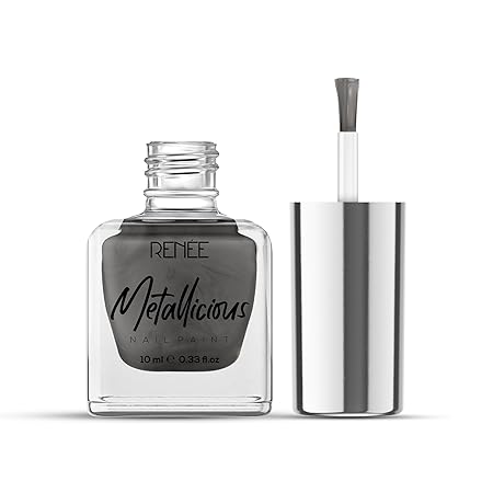 Renee Metallicious Nail Paint- Shadow Grey|10 ml|MRP 149