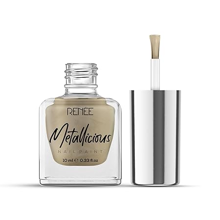 Renee Metallicious Nail Paint-Vegas Gold|10 ml|MRP 149