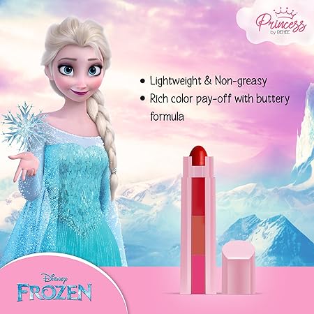 Renee Disney Frozen Princess By Candy 3-In-1 Tinted Lipstick|4.5 gms|MRP 550