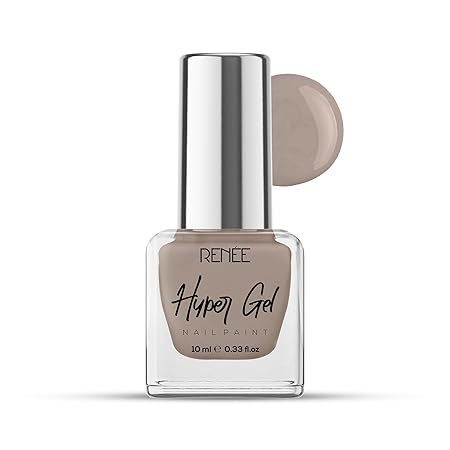 Renee Hyper Gel Nail Paint- Hazy Grey|10 ml|MRP 149