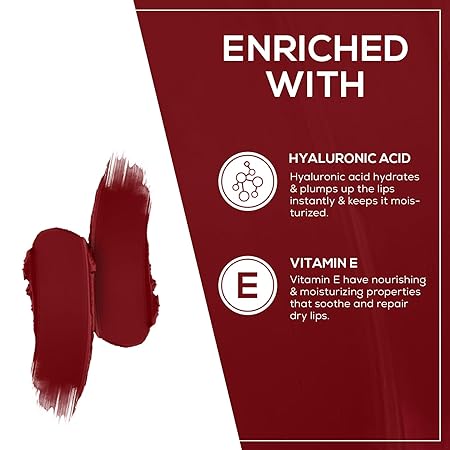 Renee Stunner Matte Lipstick - Red Hawt|4 gms|MRP 499