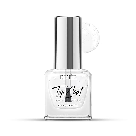 Renee Top Coat Glossy Finish Nail Enamel|10 ml|MRP 149