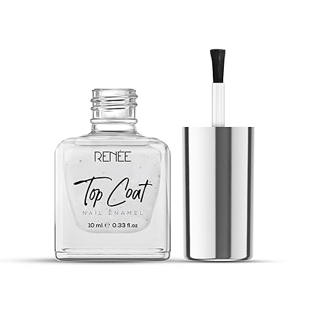 Renee Top Coat Glossy Finish Nail Enamel|10 ml|MRP 149