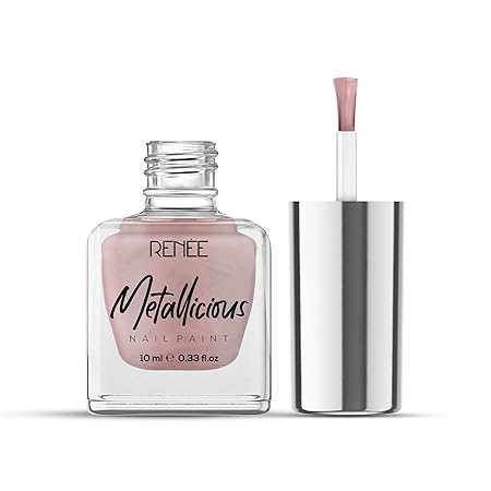 Renee Metallicious Nail Paint - Silky Nude|10 ml|MRP 149
