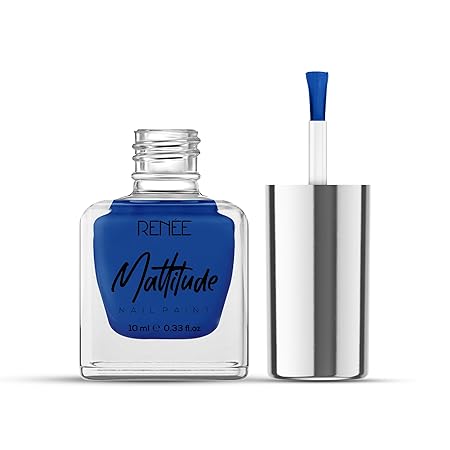 Renee Mattitude Nail Paint - Prussian Blue|10 ml|MRP 149