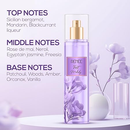 Renee Violet Melody Body Mist For Her|150 ml|MRP 399