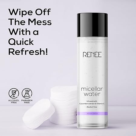 Renee Micellar Water- Effortless Makeup Removal|120 ml|MRP 350