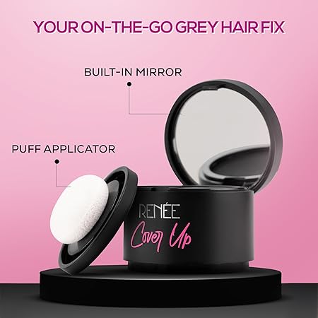 Renee Cover-Up Hair Powder - Black |4 gms|MRP 750