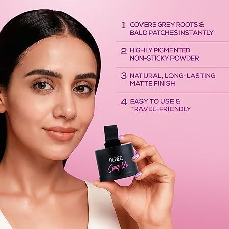 Renee Cover-Up Hair Powder - Black |4 gms|MRP 750