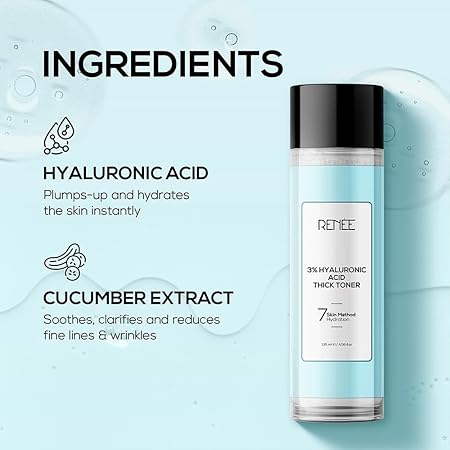 Renee 3% Hyaluronic Acid Thick Face Toner|135 ml|MRP 399