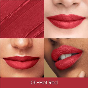 Swiss Beauty Stay On Matte 05 Hot Red|3.5 gms|MRP 299
