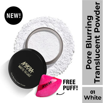 Nykaa Matte to Last Oil Control Loose Setting Powder - Bake, Blur & Set! - White|10 gms|MRP 799