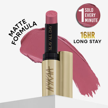 Nykaa Matte to Last No Transfer Long Lasting Lipstick - Kashi|3.5 gms|MRP 599
