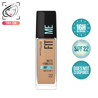 Maybelline Fit Me Matte + Poreless Foundation � 312 Golden|30 ml|MRP 649