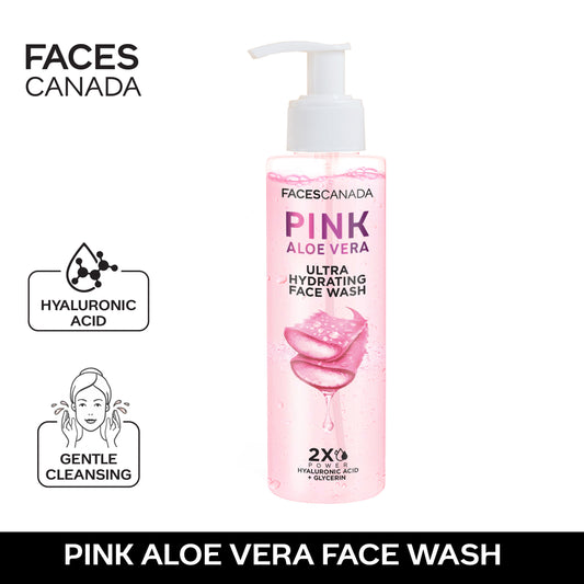 Faces Canada Pink Aloe Vera Ultra Hydrating Face Wash|100 ml|MRP 349