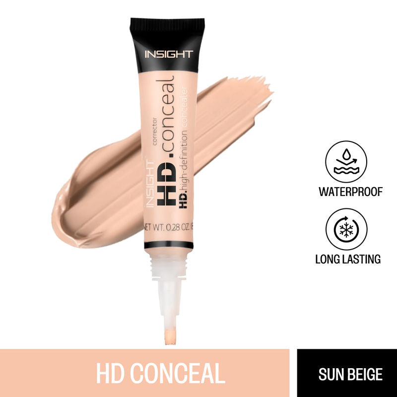 Insight Cosmetics HD Concealer- 01 Sun Beige|8 gms|MRP 225