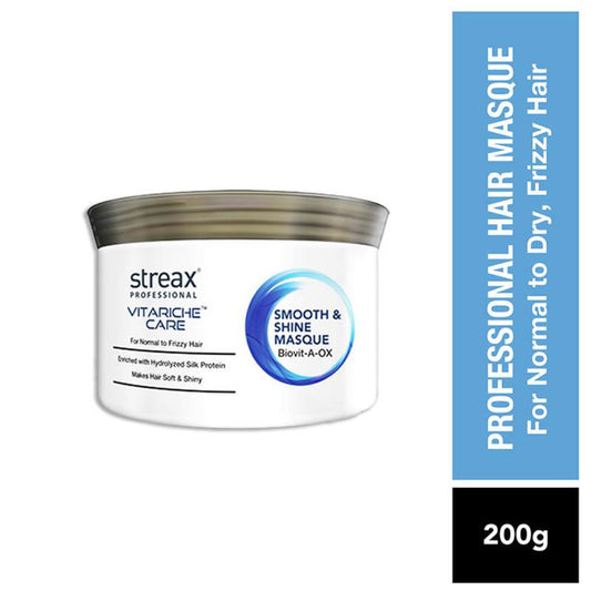 Streax Professional Vitariche Care Smooth & Shine Masque|220 gms|MRP 330