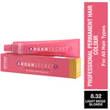 Streax Professional Argan Secrets  - Light Beige Blonde 8.32|60 gms|MRP 220