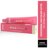 Streax Professional Argan Secret Hair Colourant Cream Colour Cutter- Green|60 gms|MRP 160