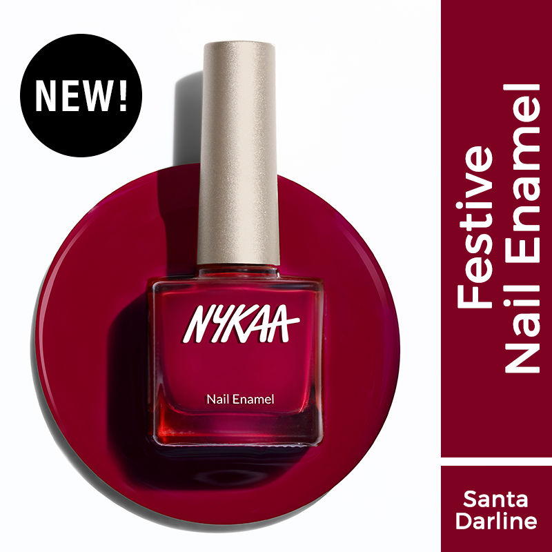 Nykaa Creme Nail Enamel - Santa Darlin 455|9 ml|MRP 229
