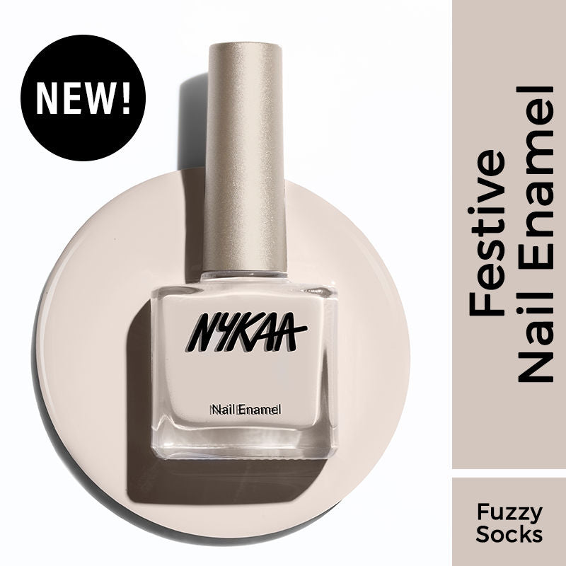 Nykaa Creme Nail Enamel - Fuzzy Socks 457|9 ml|MRP 229