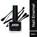 Nykaa Nail Enamel Polish - Black Licorice 84|9 ml|MRP 189