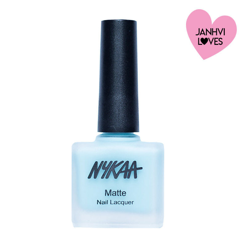 Nykaa Matte Nail Lacquer - Cool Blue Granita 17|9 ml|MRP 229