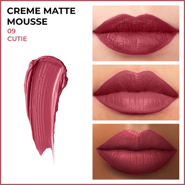 Insight Cr�me Matte Mousse Lipstick � 09 Cute|6.5 gms|MRP 170