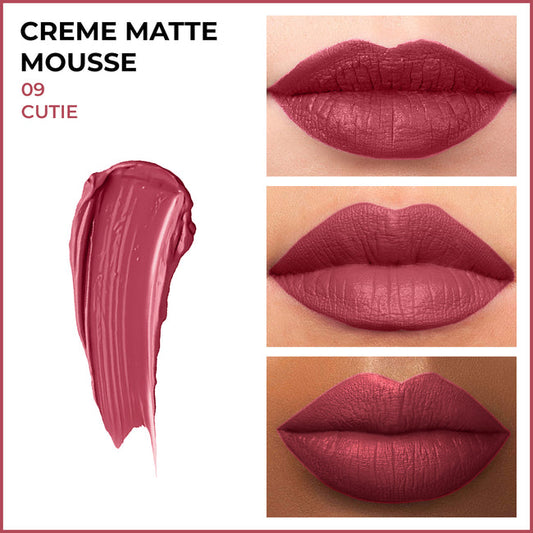 Insight Cr�me Matte Mousse Lipstick � 09 Cute|6.5 gms|MRP 170