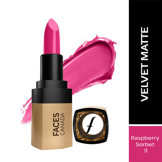 Faces Canada Comfy Matte Velvet Touch Lipstick - Raspberry Sorbet 11|4.2 ml|MRP 449