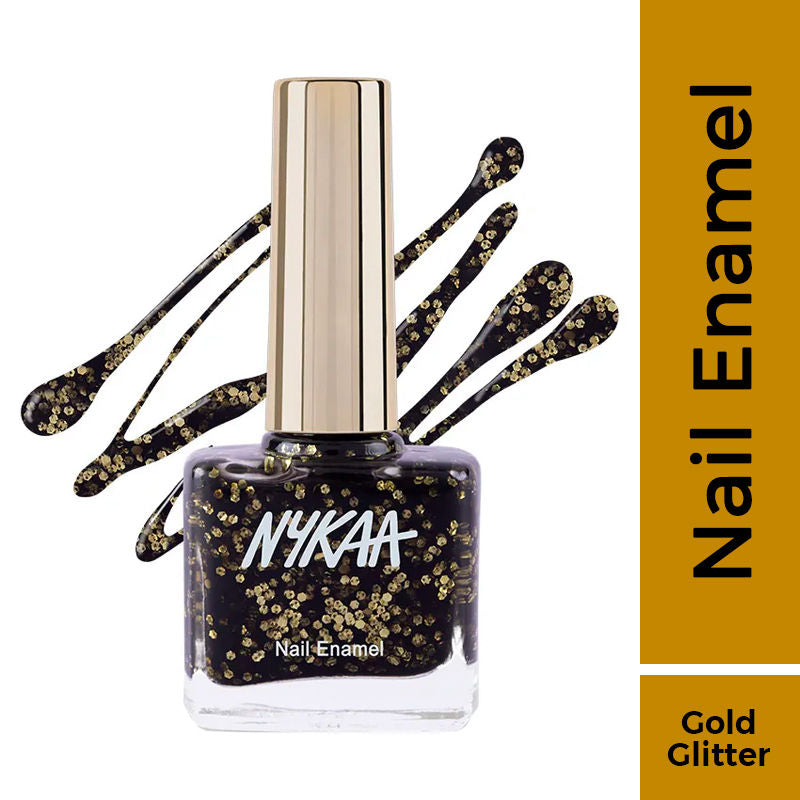 Nykaa Black To Gold Nail Enamel Polish - Shimmy Shimmy 228|9 ml|MRP 249