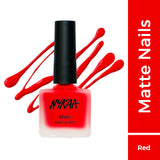 Nykaa Matte Nail Enamel Polish - Raspberry Tart 109|9 ml|MRP 229