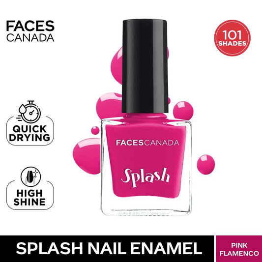 Faces Canada Splash Nail Enamel � 21 Pink Flamenco|8 ml|MRP 129