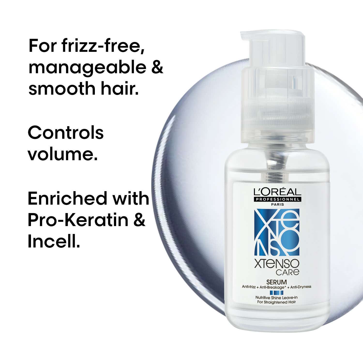 L’Oréal Professionnel Xtenso Care Serum 50ml for smooth, shiny hair