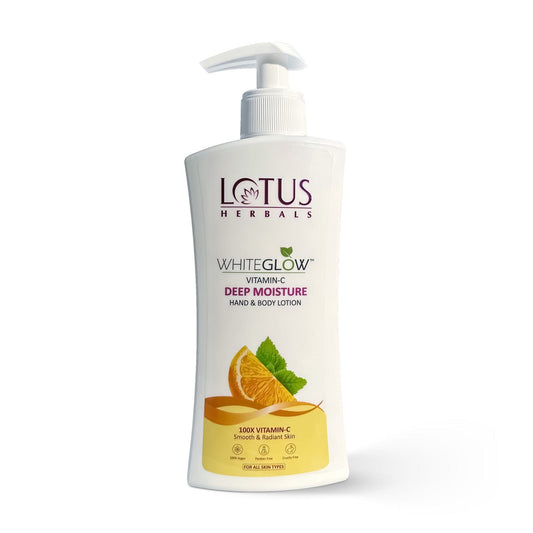 Lotus Herbals WhiteGlow Vitamin C Deep Moisture Hand & Body Lotion, body lotion, creamy texture