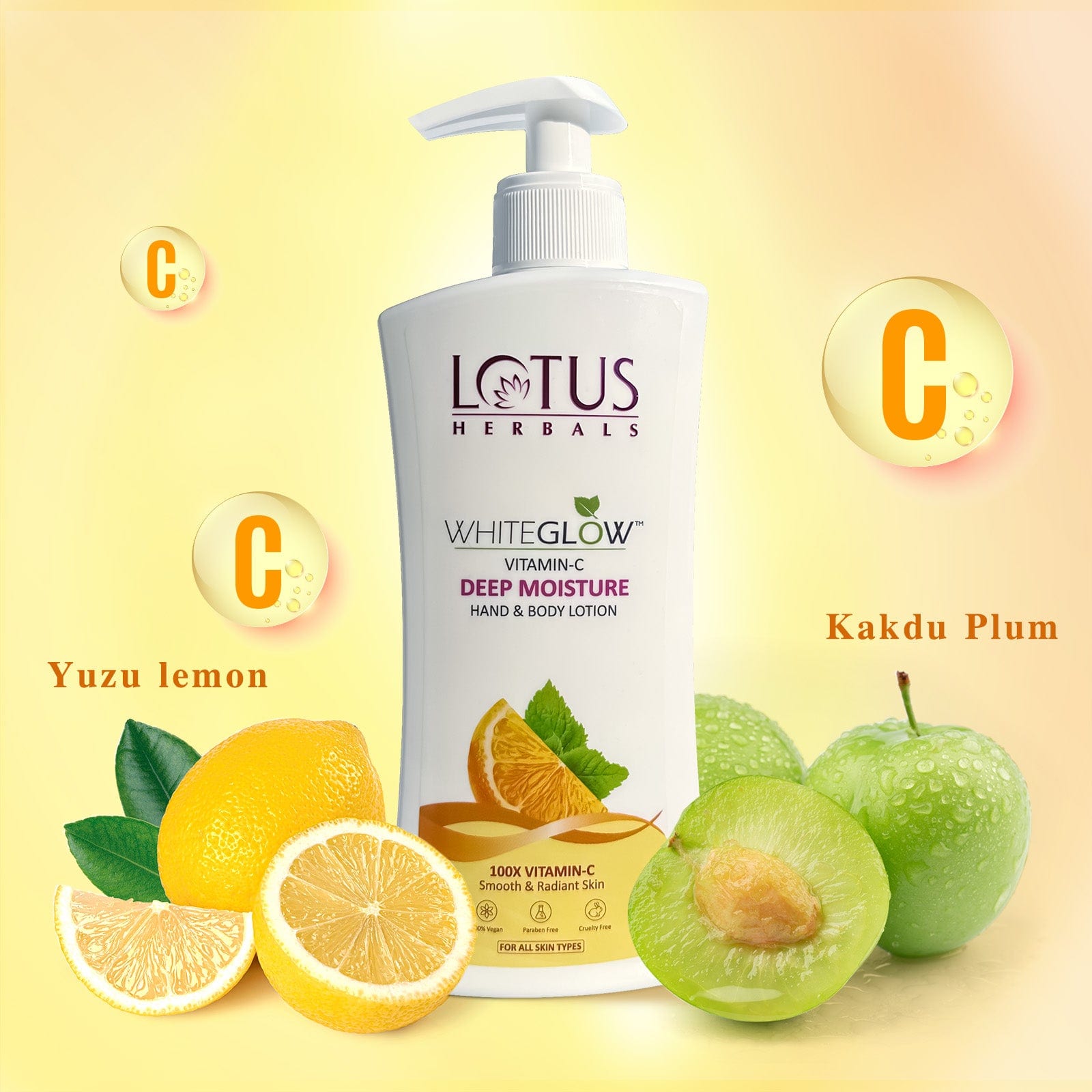 Lotus Herbals WhiteGlow Vitamin C Deep Moisture Hand & Body Lotion, body lotion, creamy texture