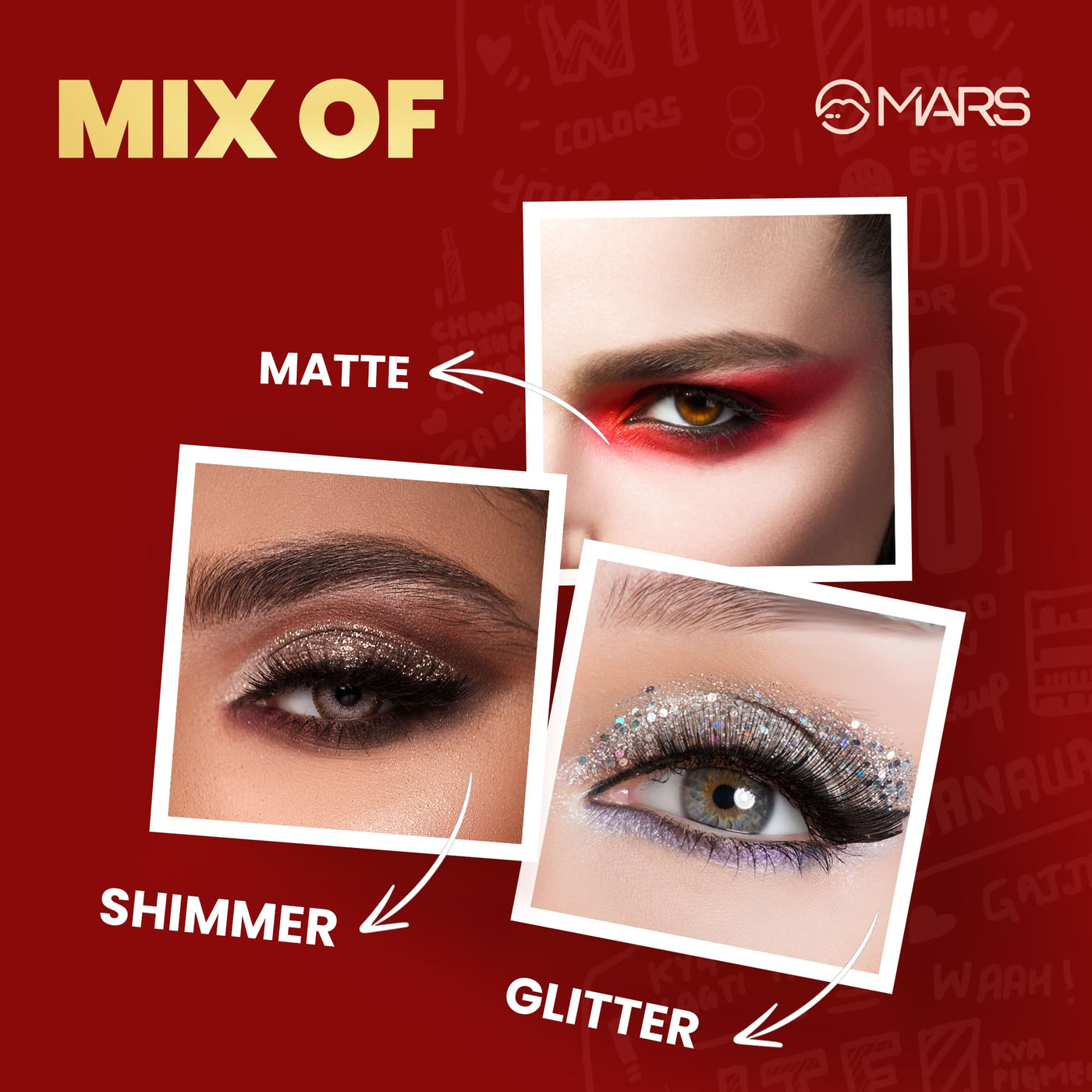 Mars Eyes Can Kill | 63 Bright Colour Eyeshadow Palette|63 gms|MRP 1499