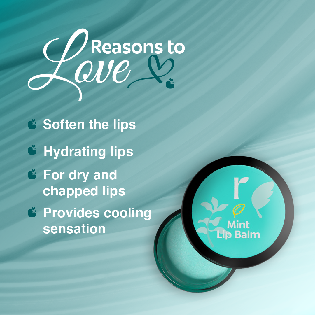 Rivona Naturals Mint Lip Balm, mint flavored lip balm, cooling lip care, hydrating natural lip balm, fresh lips