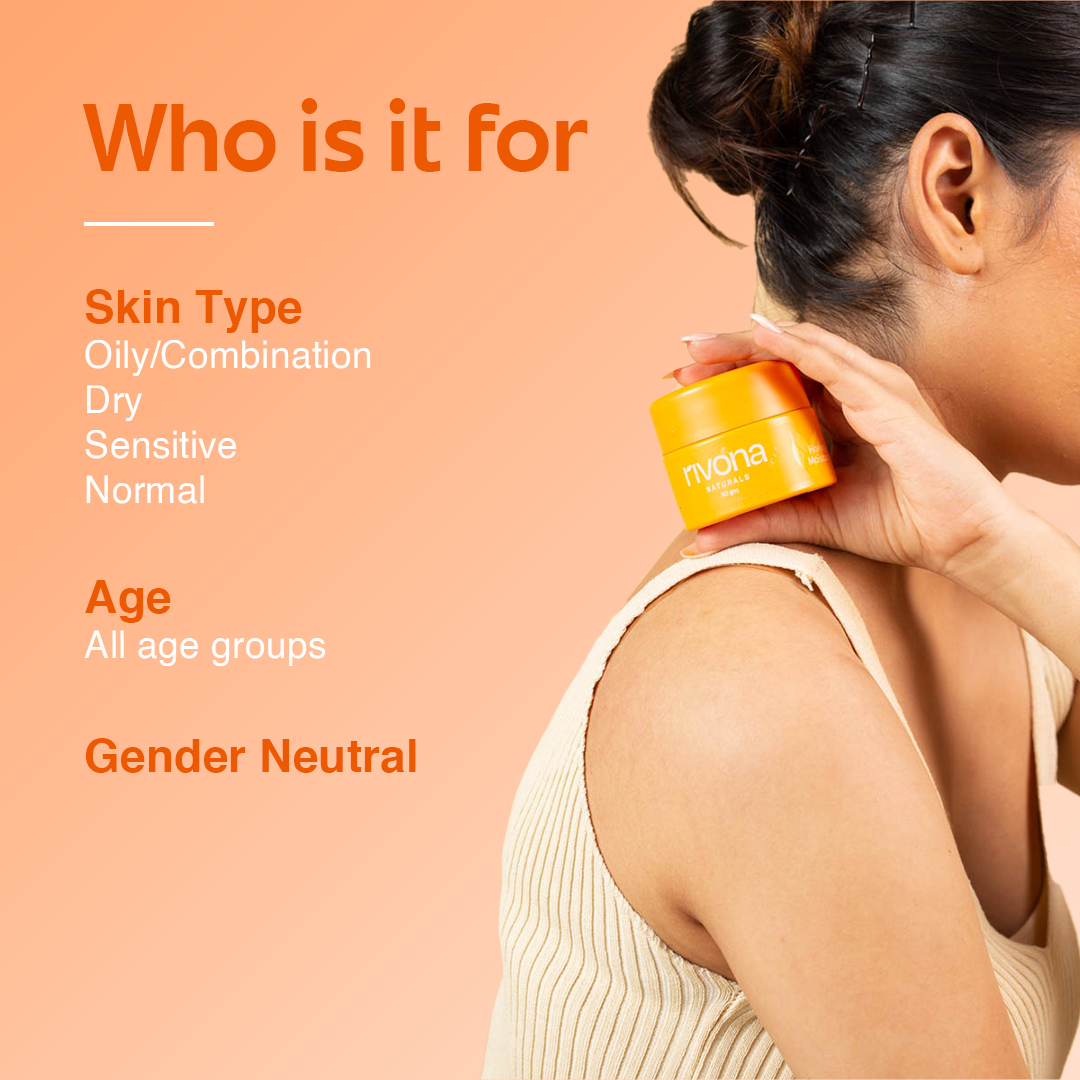 Rivona Honey Saffron Face Cream, moisturizing skincare cream, brightening face care