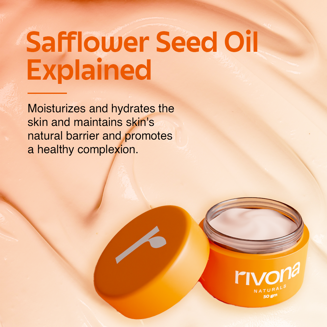 Rivona Honey Saffron Face Cream, moisturizing skincare cream, brightening face care