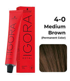 Schwarzkopf Professional Igora Royal Permanent Color Creme (4-0 Medium Brown)|60 mlMRP 425