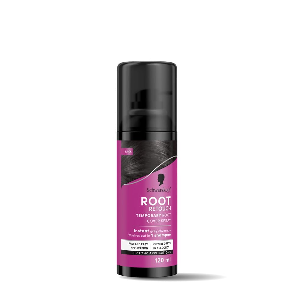 Schwarzkopf Root Retouch Temporary Root Cover Spray Instant Black|120 mlMRP 499