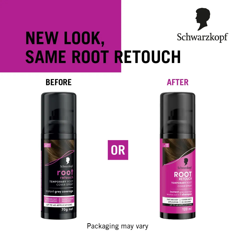 Schwarzkopf Root Retouch Temporary Root Cover Spray Instant Dark Brown|120 mlMRP 499