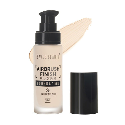 Swiss Beauty Airbrush Foundation 01 Shell White|30 ml|MRP 529