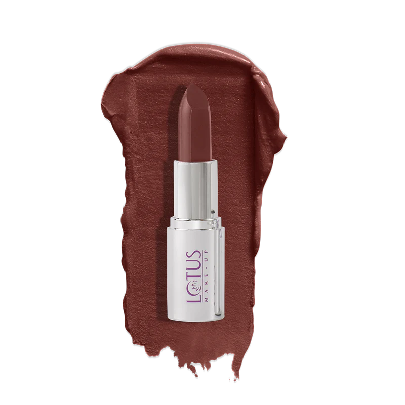 Lotus Make-Up Ecostay Butter Matte Lip Color, lipstick, Brown Bella shade