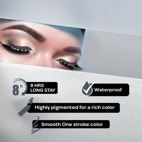 Faces Canada Longwear Eye Pencil � Black Sparkle 03|1.2 gms|MRP 499